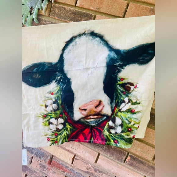 *Christmas Calf Kitchen Dish Towel - Picture 12 of 12